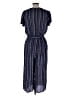 Artesia 100% Rayon Stripes Blue Jumpsuit Size L - photo 2
