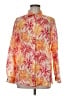 J. McLaughlin Tropical Orange Long Sleeve Blouse Size M - photo 1