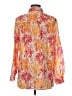 J. McLaughlin Tropical Orange Long Sleeve Blouse Size M - photo 2