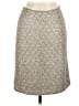 Christiana 100% Silk Paisley Silver formal skirt Size 8 - photo 1