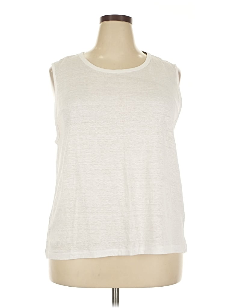 Jcrew Sleeveless T-shirt In White