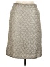 Christiana 100% Silk Paisley Silver formal skirt Size 8 - photo 2