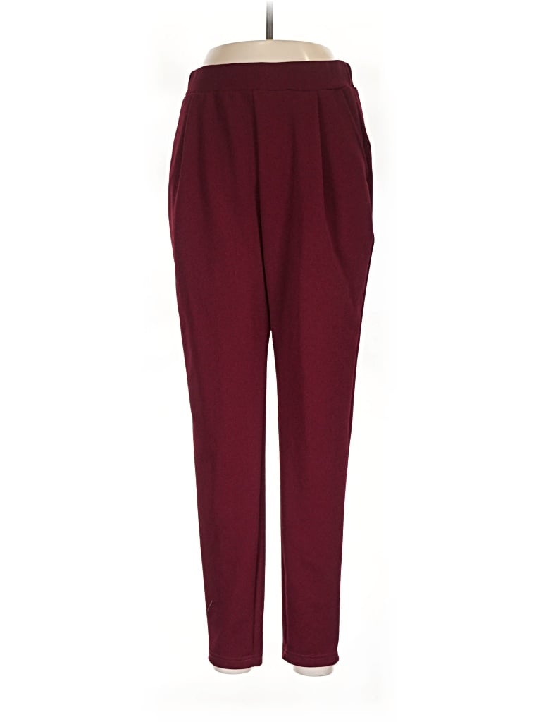 Pre-owned Shein Casual Pants In Burgundy