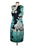 Tahari Print Teal Cocktail Dress Size P (petite) - photo 2