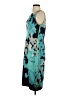 Tahari Print Teal Cocktail Dress Size P (petite) - photo 5