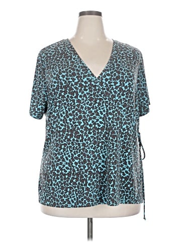 Apostrophe Short Sleeve Blouse (view 1)