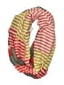 Unbranded Stripes Orange Red Scarf One size - photo 1