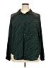 Torrid 100% Polyester Animal Print Green Long Sleeve Blouse Size 2X Plus (2) - photo 1