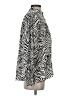 Suncoo 100% Viscose Animal Print Silver Long Sleeve Blouse Size XS - photo 4