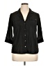 Bebe 100% Polyester Black 3/4 Sleeve Blouse Size XL - photo 1