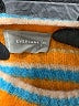 Everlane Stripes Orange Wool Pullover Sweater Size XXS - photo 7