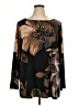Susan Graver Brown Long Sleeve Blouse Size XL - photo 1