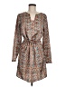 The Limited 100% Polyester Paisley Brown Tan Casual Dress Size M - photo 1