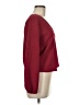 TeXTURE & THREAD Madewell Burgundy Long Sleeve Blouse Size M - photo 4