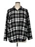 Jachs Girlfriend Plaid Black Long Sleeve Button-Down Shirt Size XL - photo 1