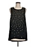 INC International Concepts Stars Black Sleeveless Blouse Size M - photo 1