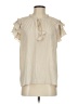 Rose + Olive Ivory Sleeveless Blouse Size S - photo 1