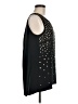 INC International Concepts Stars Black Sleeveless Blouse Size M - photo 4