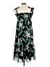 maette 100% Polyester Tropical Green Cocktail Dress Size M - photo 2