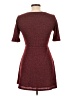 Lulus Tweed Burgundy Casual Dress Size L - photo 2