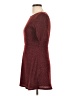 Lulus Tweed Burgundy Casual Dress Size L - photo 5