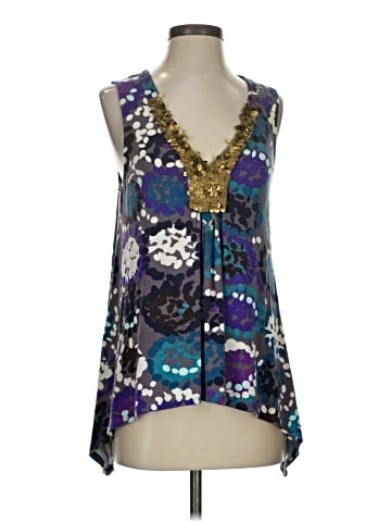 Velvet Sleeveless Blouse (view 1)