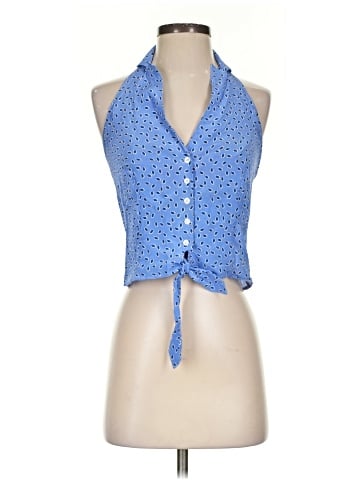 Intermix Sleeveless Silk Top (view 1)