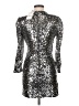 Bardot 100% Polyester Metallic Silver Cocktail Dress Size 8 - photo 2