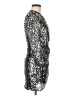 Bardot 100% Polyester Metallic Silver Cocktail Dress Size 8 - photo 4