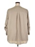 Torrid 100% Polyester Tan button down Size 4X Plus (4) - photo 2