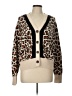 CAbi Animal Print Brown Cardigan Size L - photo 1