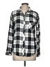 Rails 100% Rayon Plaid Silver Long Sleeve Button-Down Shirt Size M - photo 1