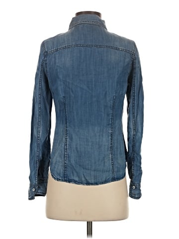 Trouve Long Sleeve Button-Down Shirt (view 2)