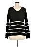 Maurices Stripes Black Pullover Sweater Size M - photo 1