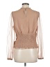 En Elly 100% Polyester Brown Long Sleeve Blouse Size M - photo 2