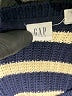 Gap Kids 100% Cotton Stripes Black Pullover Sweater Size 8 - 9 - photo 3