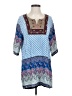 Assorted Brands 100% Rayon Blue Casual Dress Size S - photo 1