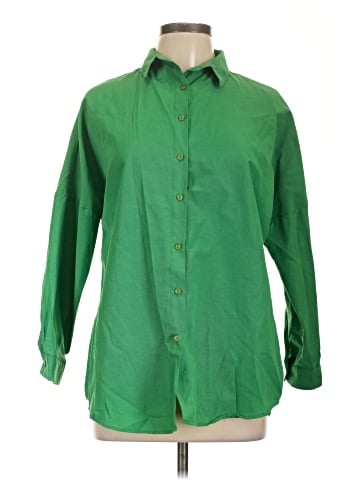Big Dart 3/4 Sleeve Button-Down Shirt (view 1)