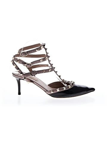 Valentino Garavani Patent Leather Rockstud Ankle Strap Heels (view 1)