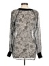 Olivia Moon Silver Long Sleeve Blouse Size M - photo 2