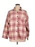 Adora 100% Polyester Plaid Pink 3/4 Sleeve Blouse Size 1X - photo 1