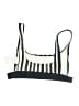 Elk Stripes Black White Swimsuit Top Size S - photo 2