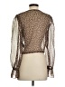 The East Order 100% Polyester Brown Long Sleeve Blouse Size XS - photo 2