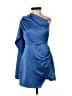 PrettyLittleThing 100% Polyester Blue Cocktail Dress Size 4 - photo 1