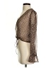 The East Order 100% Polyester Brown Long Sleeve Blouse Size XS - photo 5