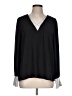 Halogen 100% Polyester Black Long Sleeve Blouse Size L - photo 1