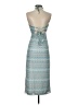 Wild Fable 100% Polyester Chevron-herringbone Teal Cocktail Dress Size S - photo 2