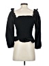 The Drop 100% Cotton Black 3/4 Sleeve Blouse Size S - photo 2