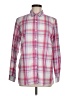 J. McLaughlin Plaid Pink Long Sleeve Button-Down Shirt Size M - photo 1