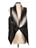 Lavender Brown 100% Polyester Metallic Gold Tuxedo Vest Size L - photo 1